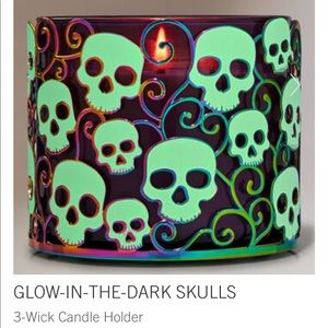 BBW Skill Iridescent and Glow in the Dark Candle Holder